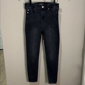 Liverpool Jeans High Rise Ankle Dark Gray Black Skinny Slim Vintage